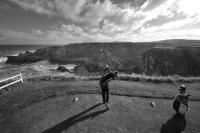 Driving from 6th tee, Eyemouth golf course