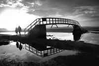 Bridge to Nowhere, Belhaven, Dunbar at low tide