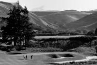 Gleneagles PGA course. Perthshire. Black and white