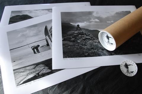 tube with unmounted prints